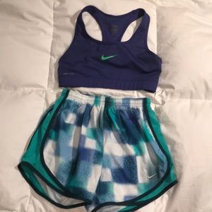 Nike Tempo Multi-colored Teal Shorts